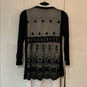 Black sheer camisole